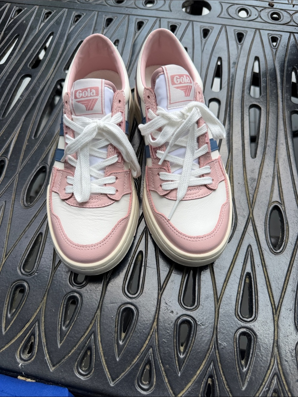 Gola Women's Pink, White & Blue Low-Top Sneakers - Picture 2 of 3